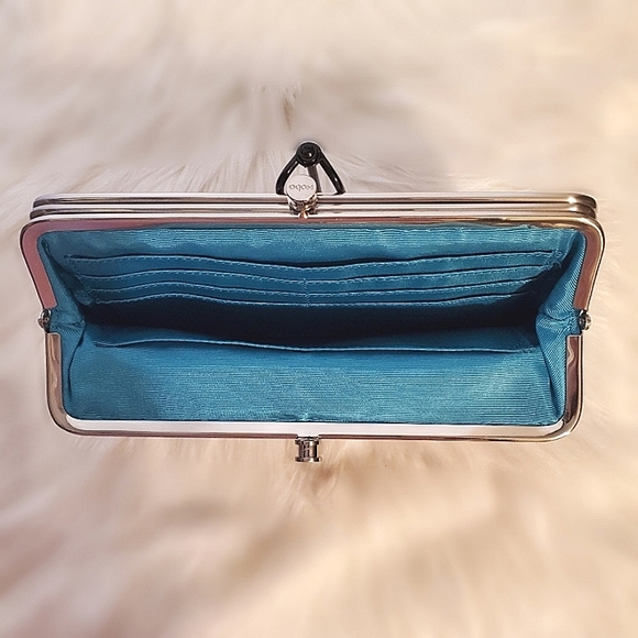 HOBO The Original Vintage Bright Art Deco Leather 'Lauren' Wallet/Clutch - Picture 5 of 14